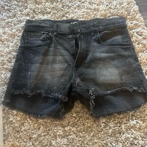 Express Black Jean Shorts